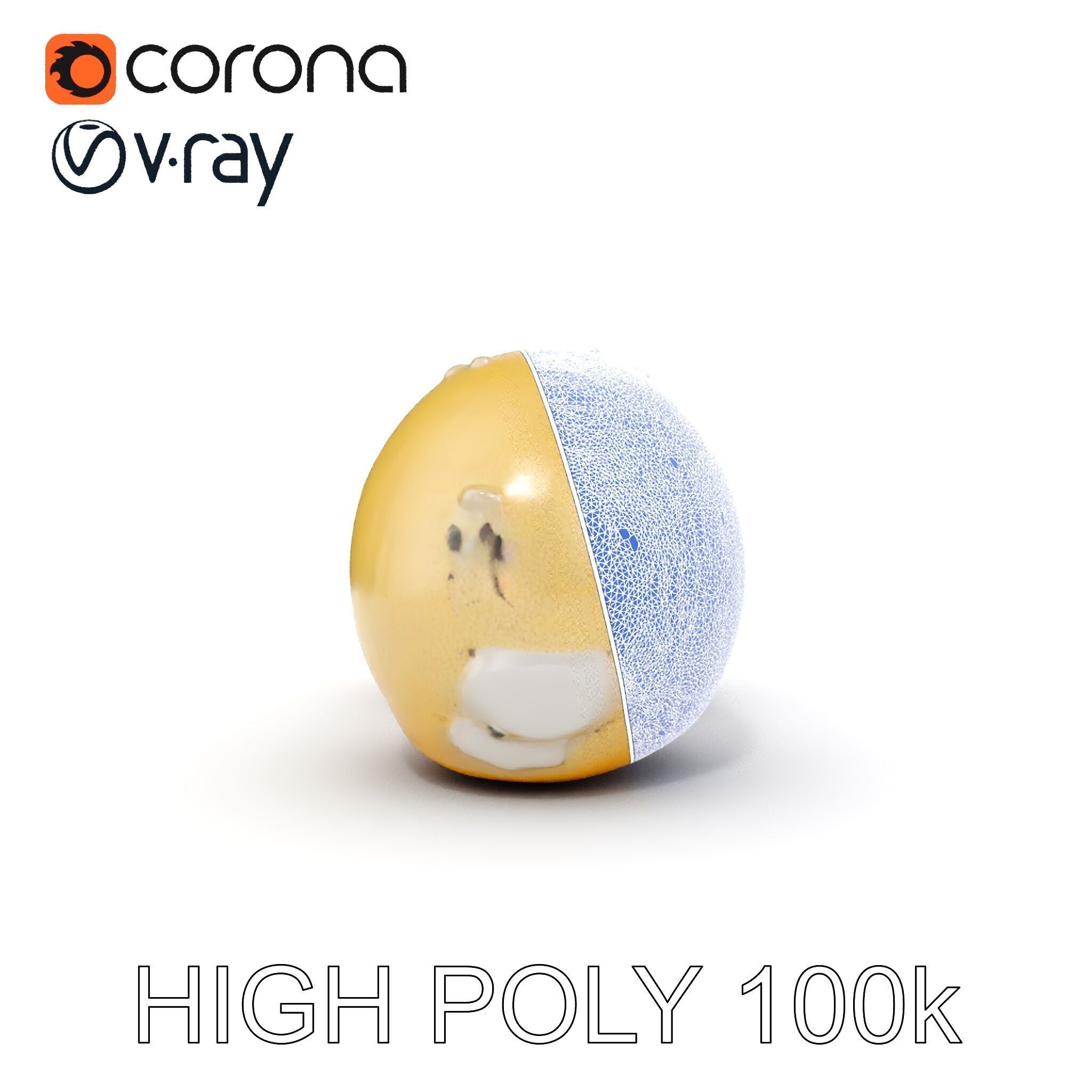 Rasgulla Sweet D Model Pack Low-poly 3D model_32