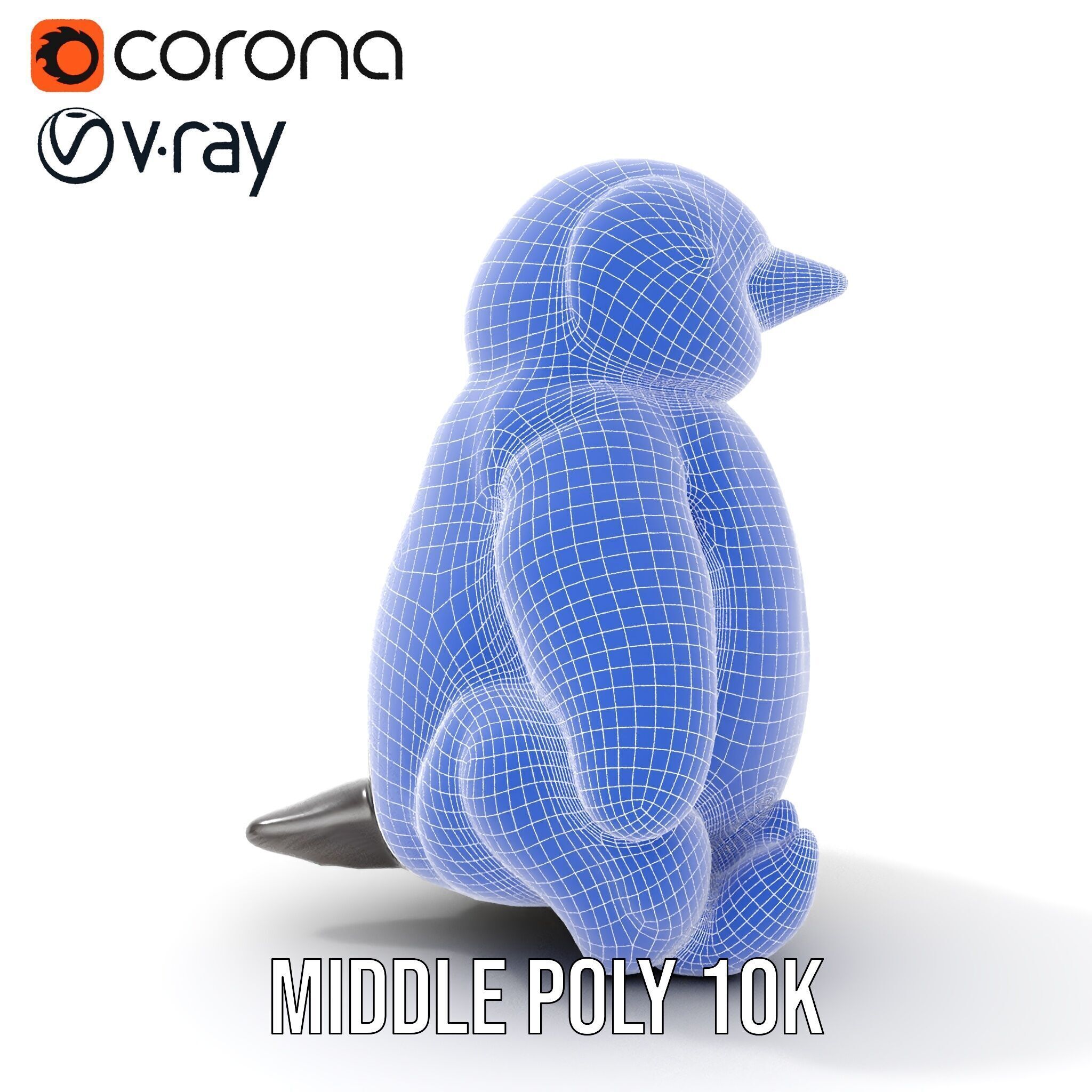 Adorable Penguin Plush Toy D Model Pack Low-poly 3D model_25