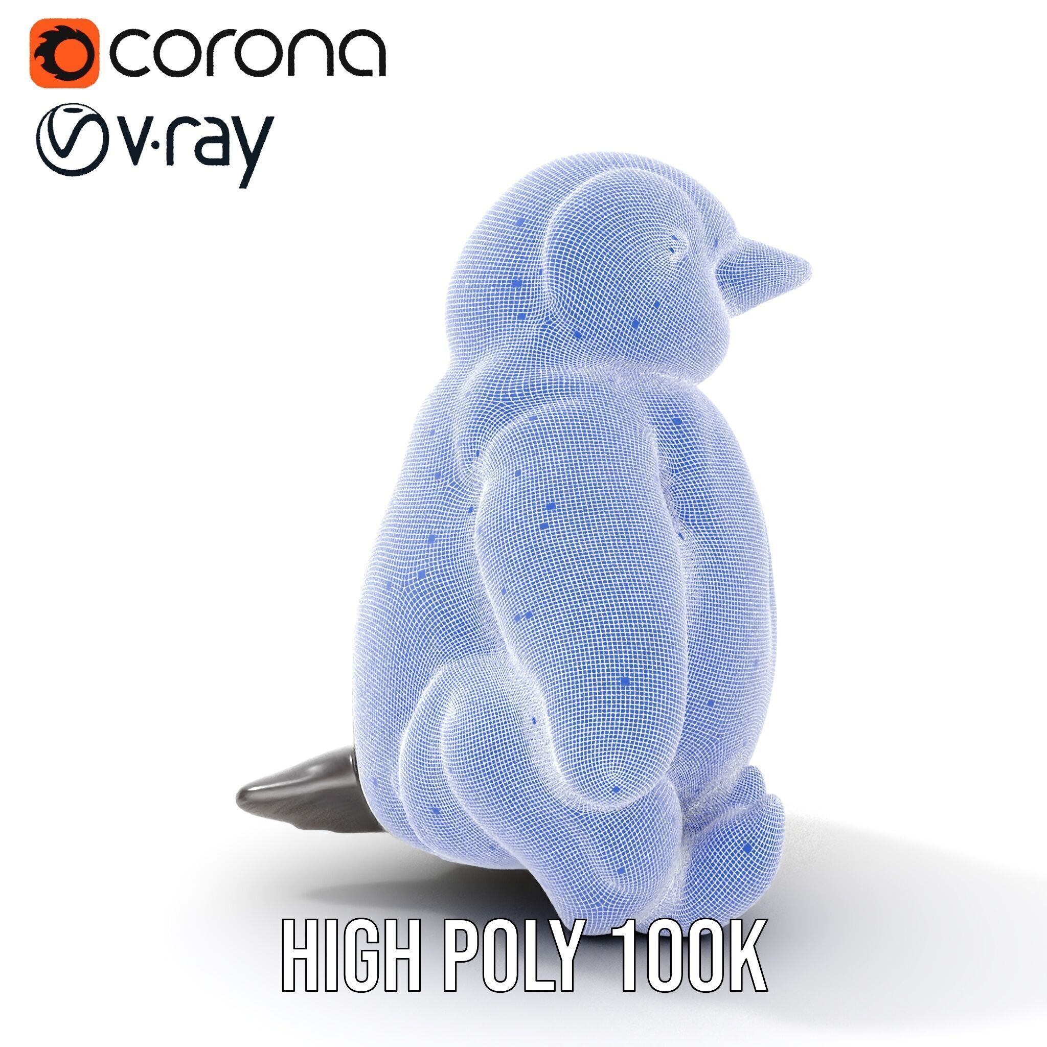 Adorable Penguin Plush Toy D Model Pack Low-poly 3D model_35