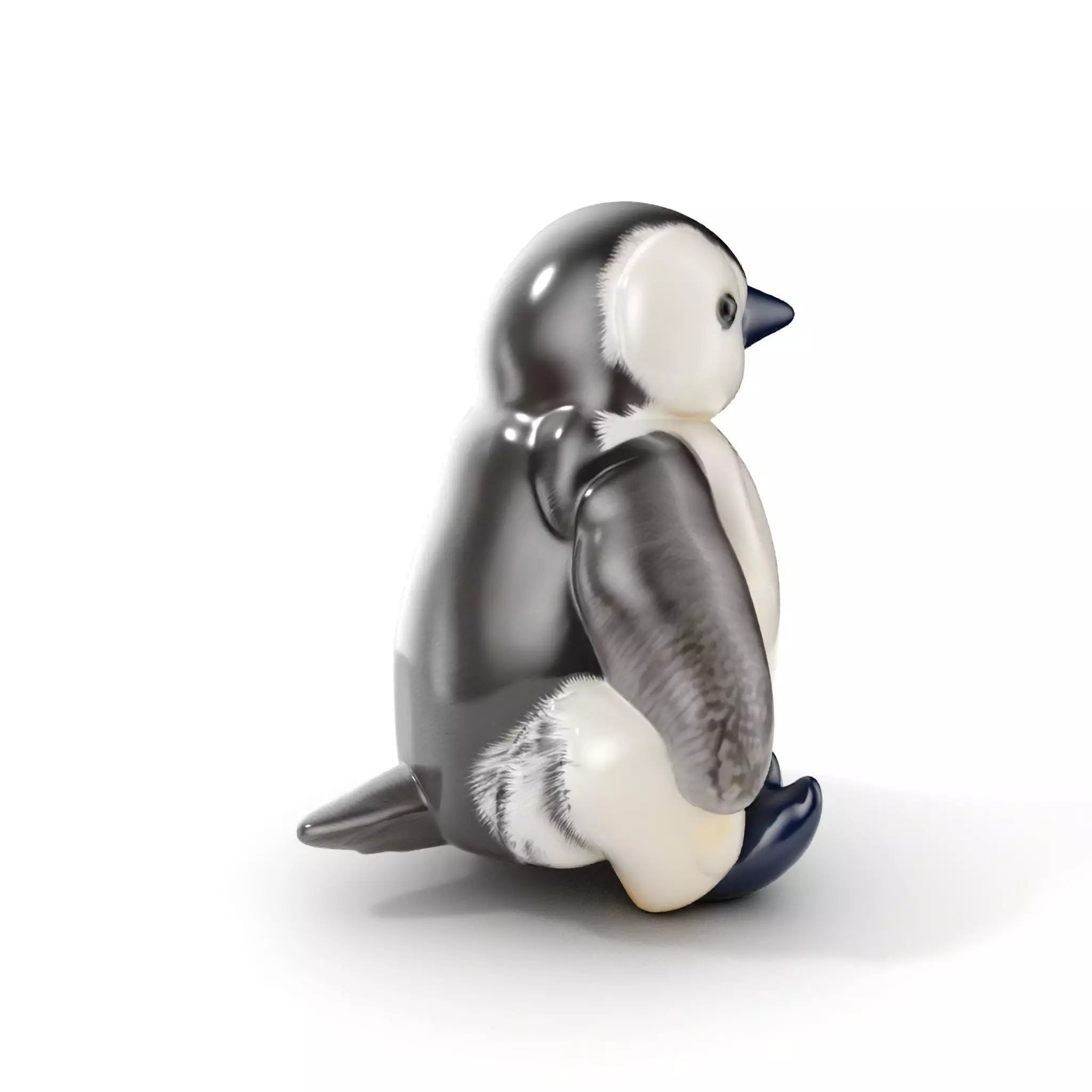 Adorable Penguin Plush Toy D Model Pack Low-poly 3D model_0