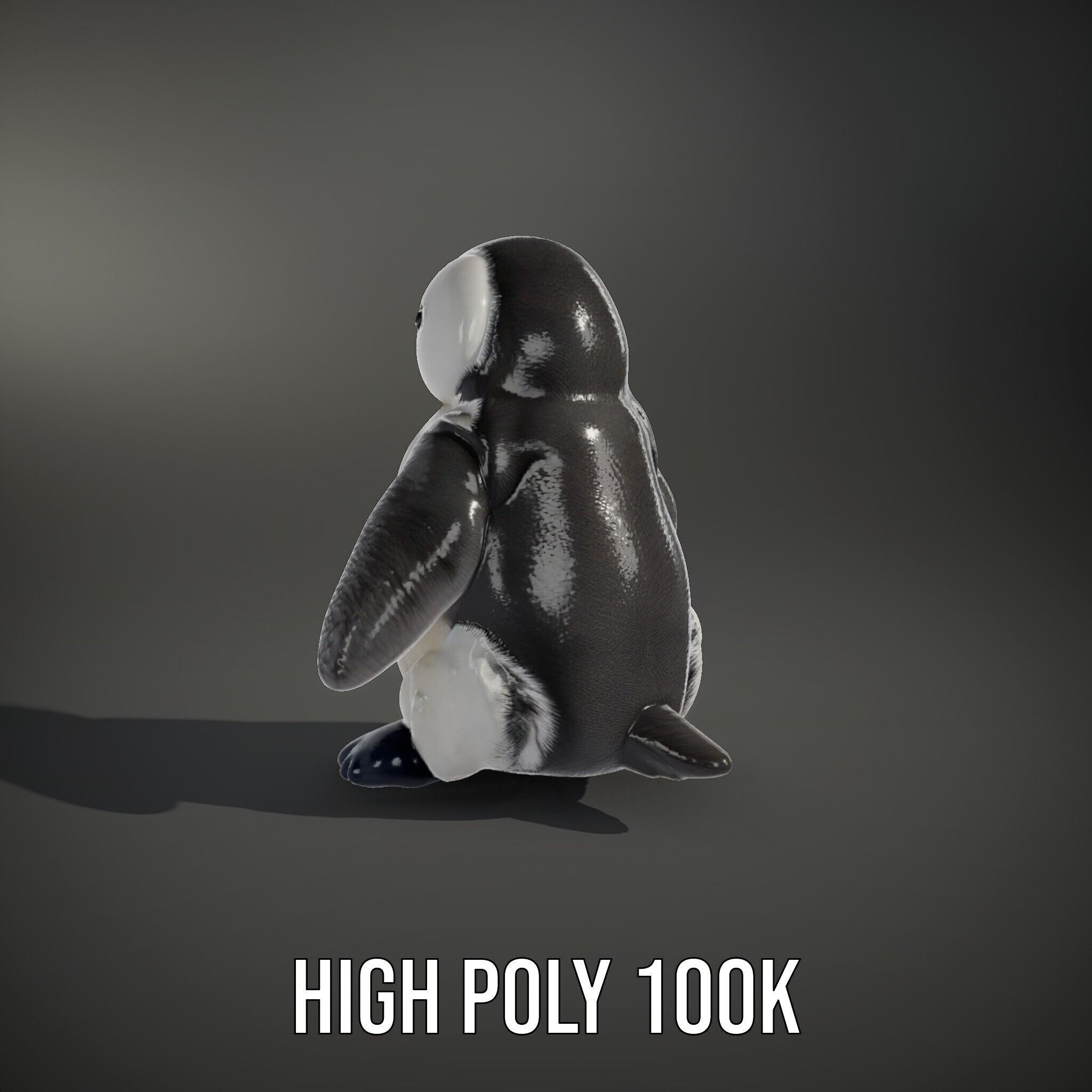 Adorable Penguin Plush Toy D Model Pack Low-poly 3D model_8