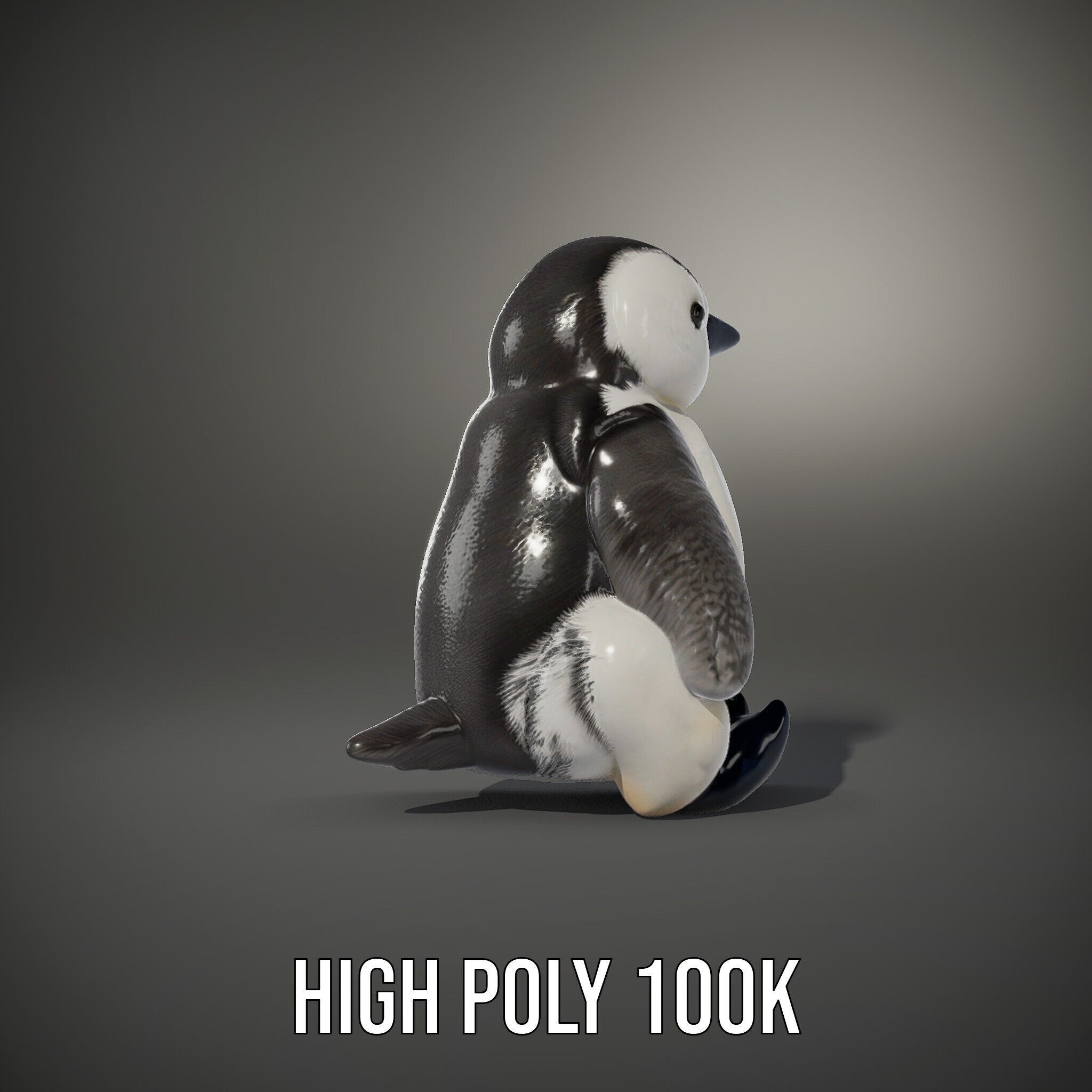 Adorable Penguin Plush Toy D Model Pack Low-poly 3D model_14