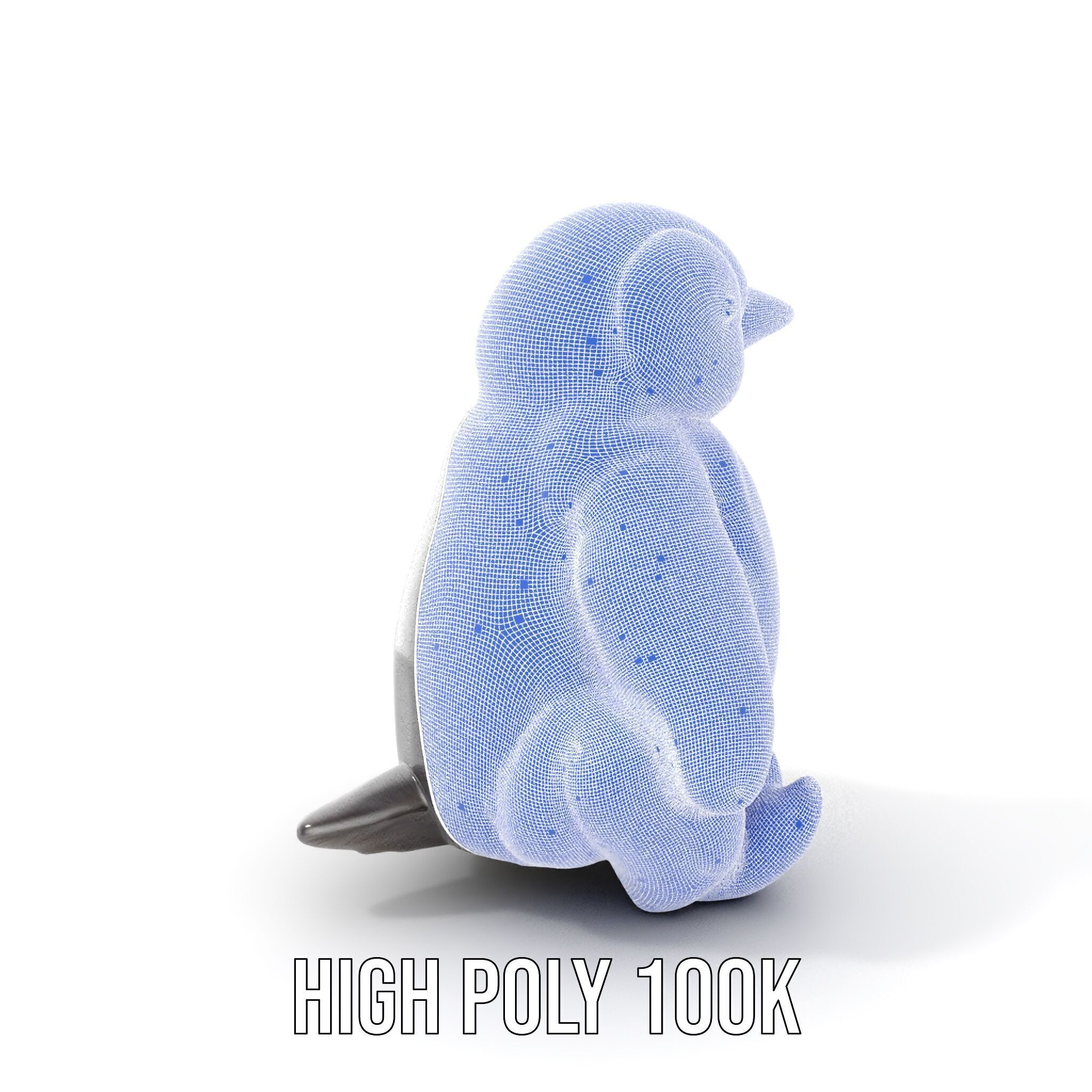 Adorable Penguin Plush Toy D Model Pack Low-poly 3D model_4