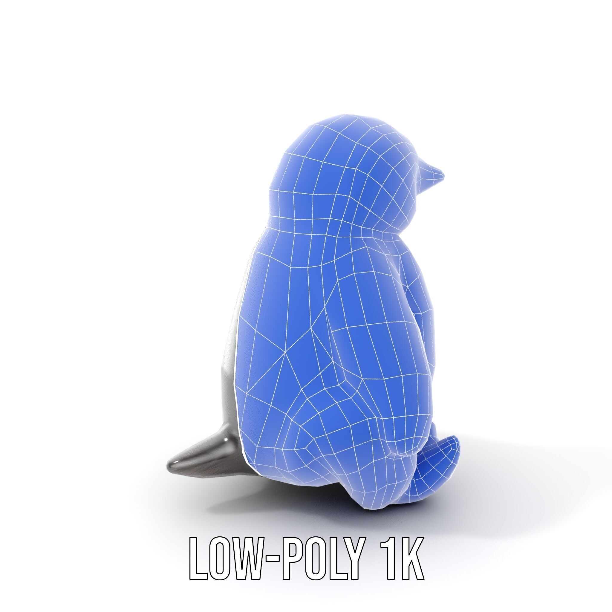 Adorable Penguin Plush Toy D Model Pack Low-poly 3D model_13