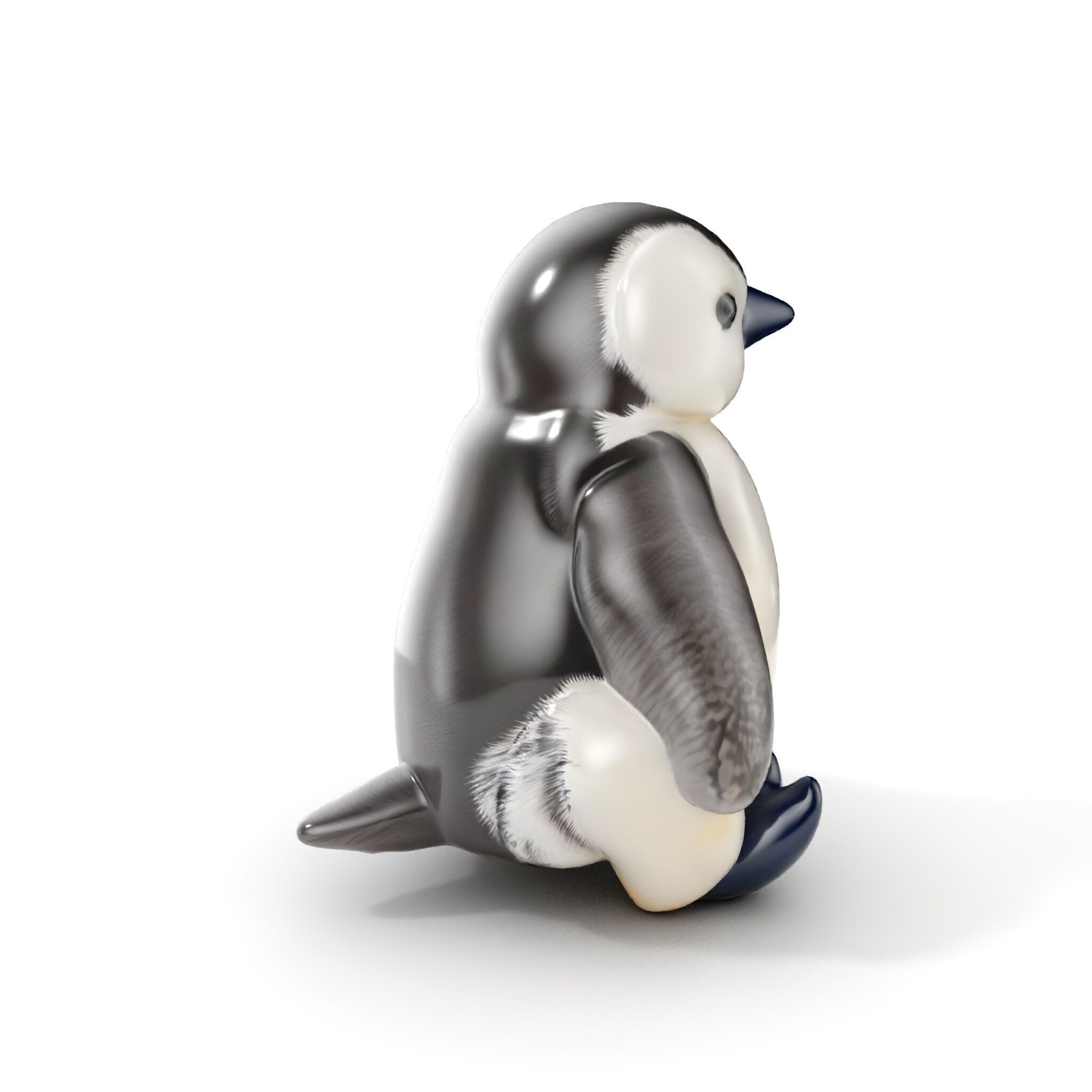 Adorable Penguin Plush Toy D Model Pack Low-poly 3D model_20