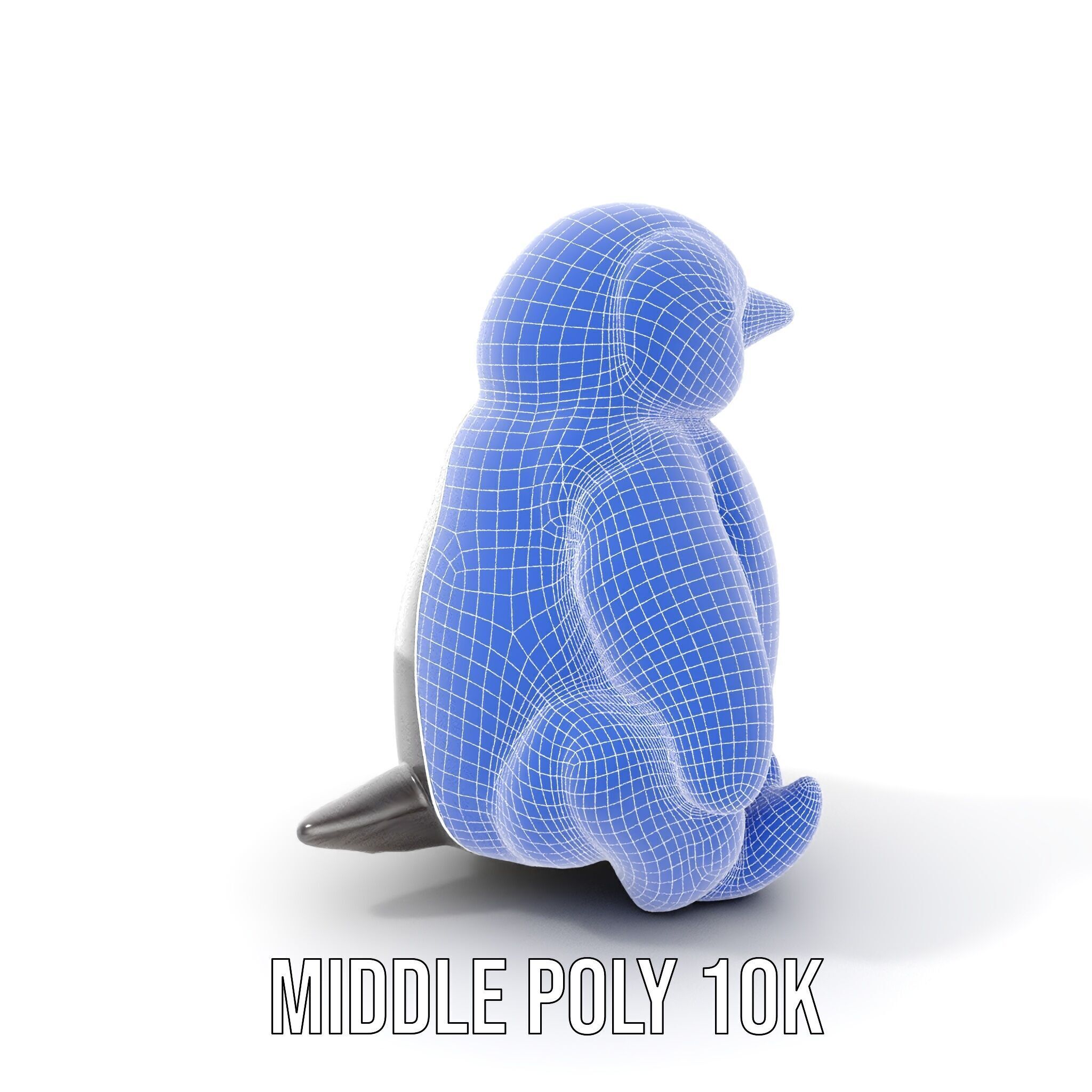 Adorable Penguin Plush Toy D Model Pack Low-poly 3D model_15