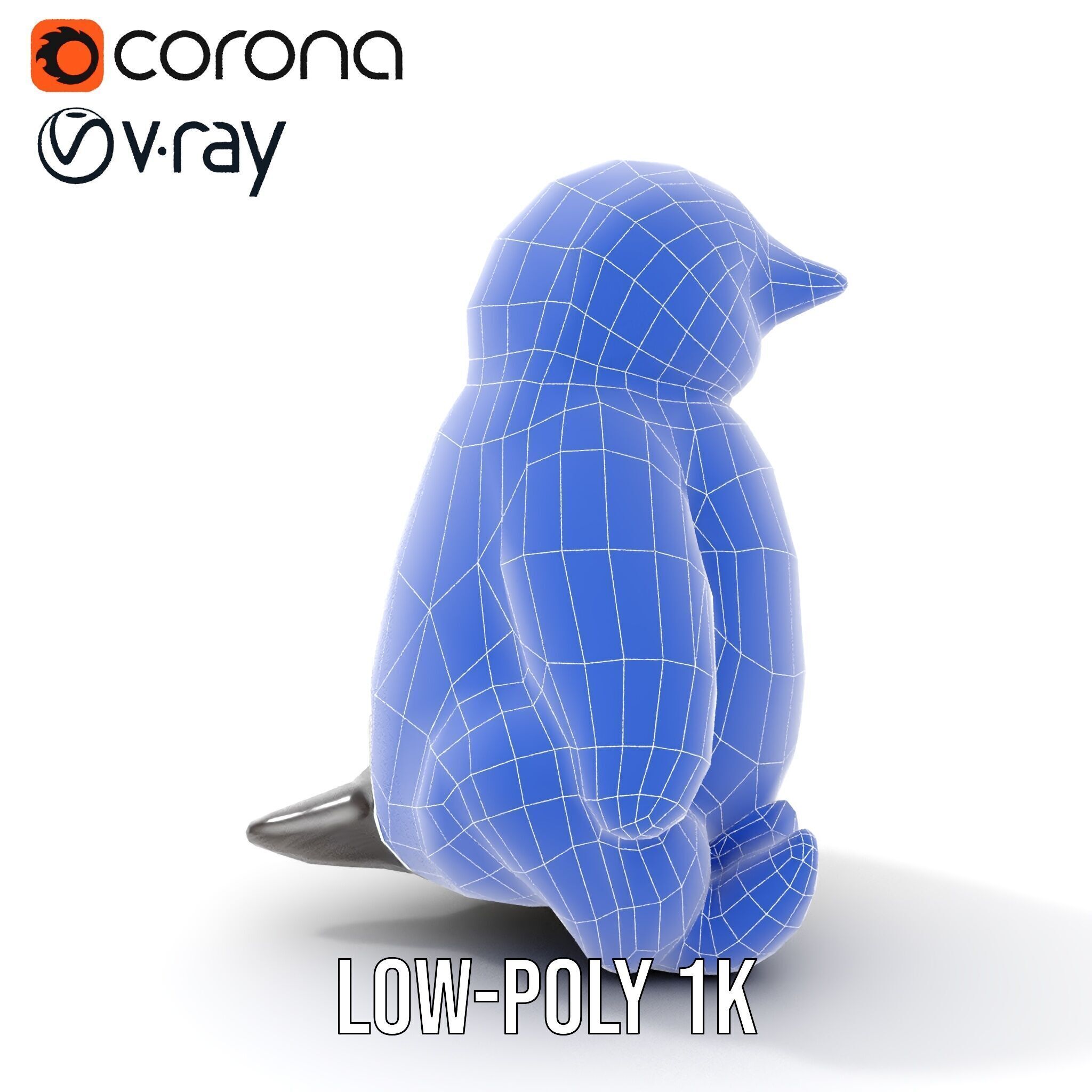 Adorable Penguin Plush Toy D Model Pack Low-poly 3D model_29