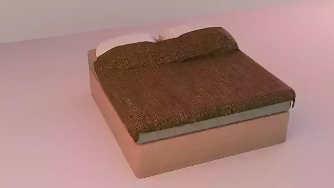 Wooden bed