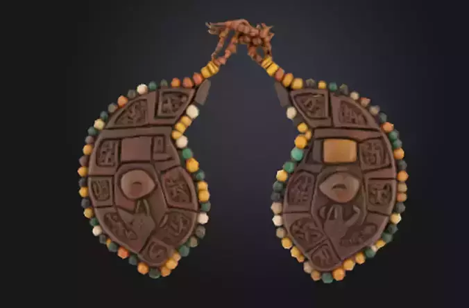 African Beads 3D model