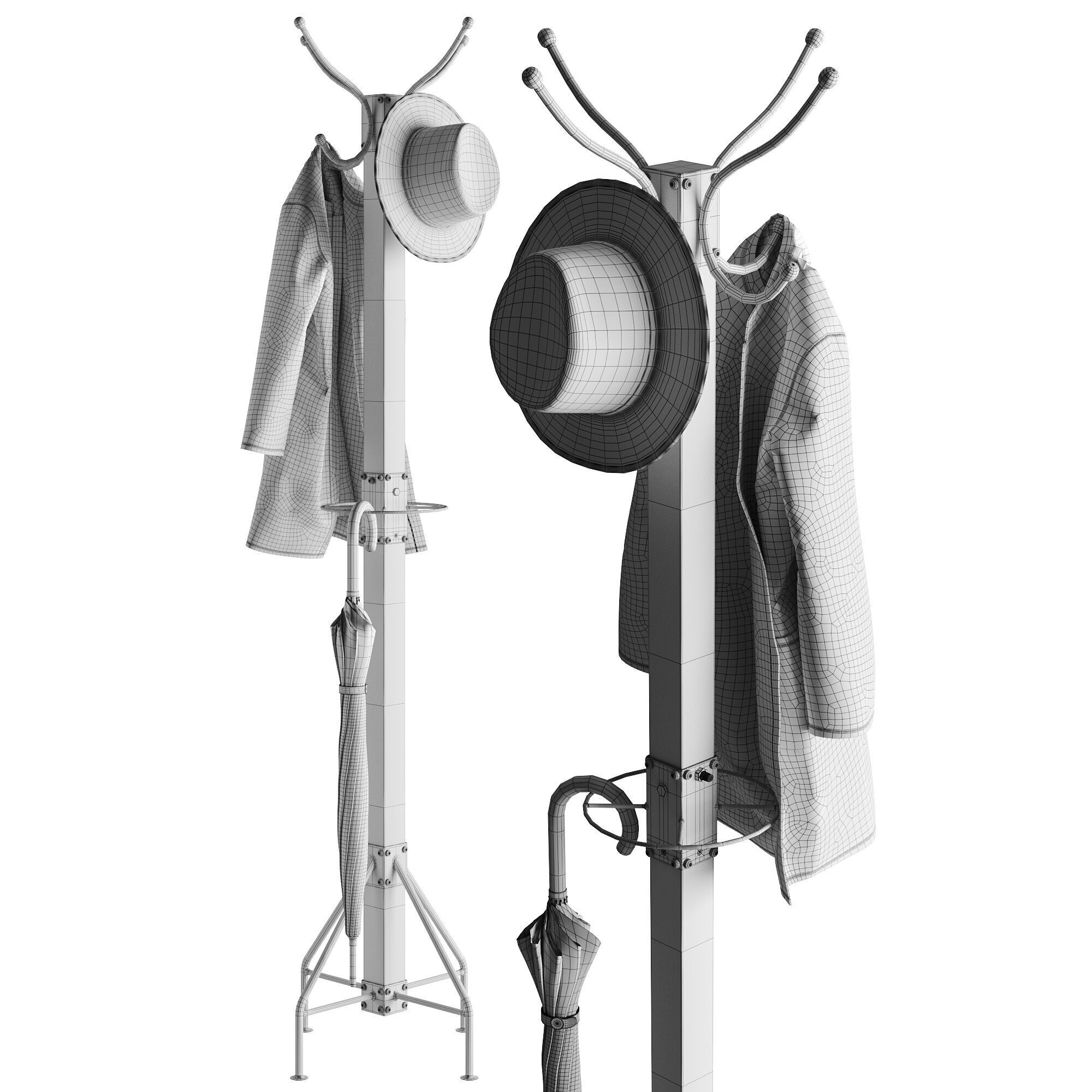 Delilah Coat Rack Tree One Kings Lane 3D model_4