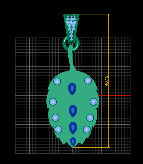 pinecone pendant 3D printable model       3D print model_3