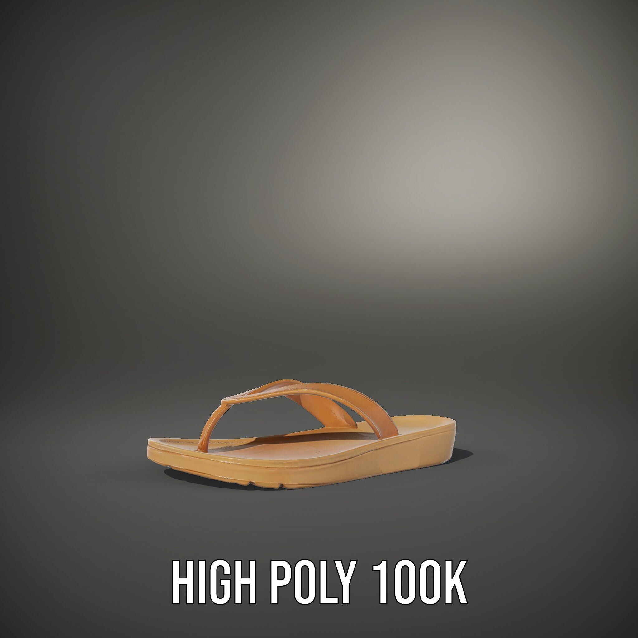 Realistic FlipFlop Sandals D Model Pack Low-poly 3D model_8
