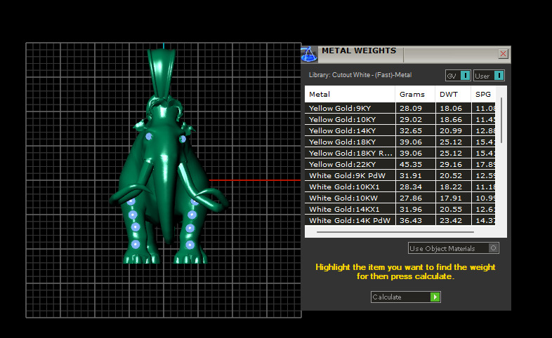 mammoth pendant 3D printable model 3D print model_6