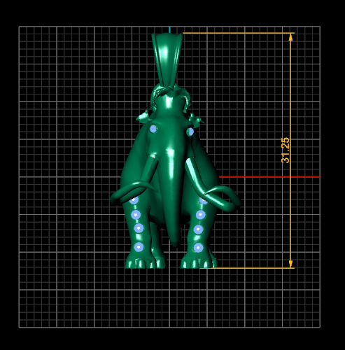 mammoth pendant 3D printable model 3D print model_4