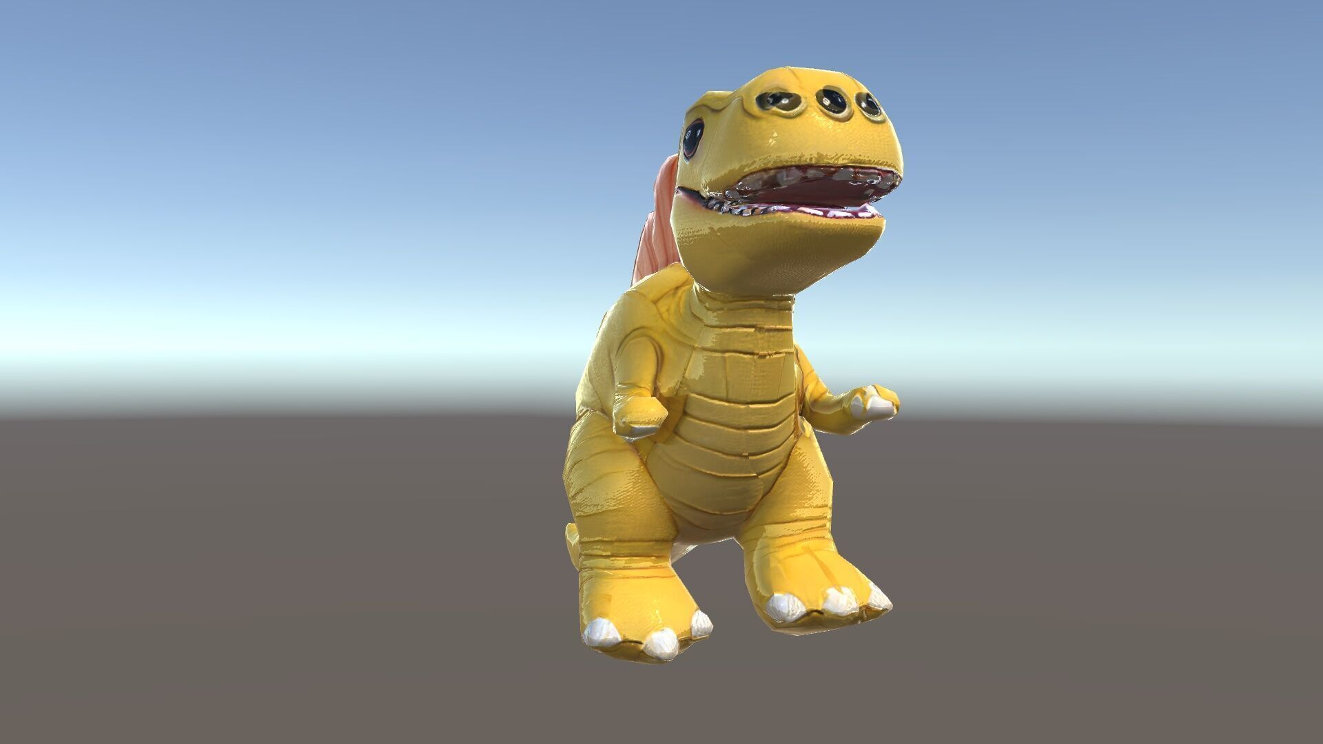 Cute Dinosaur Plush Toy Model Pack Low-poly 3D model_35