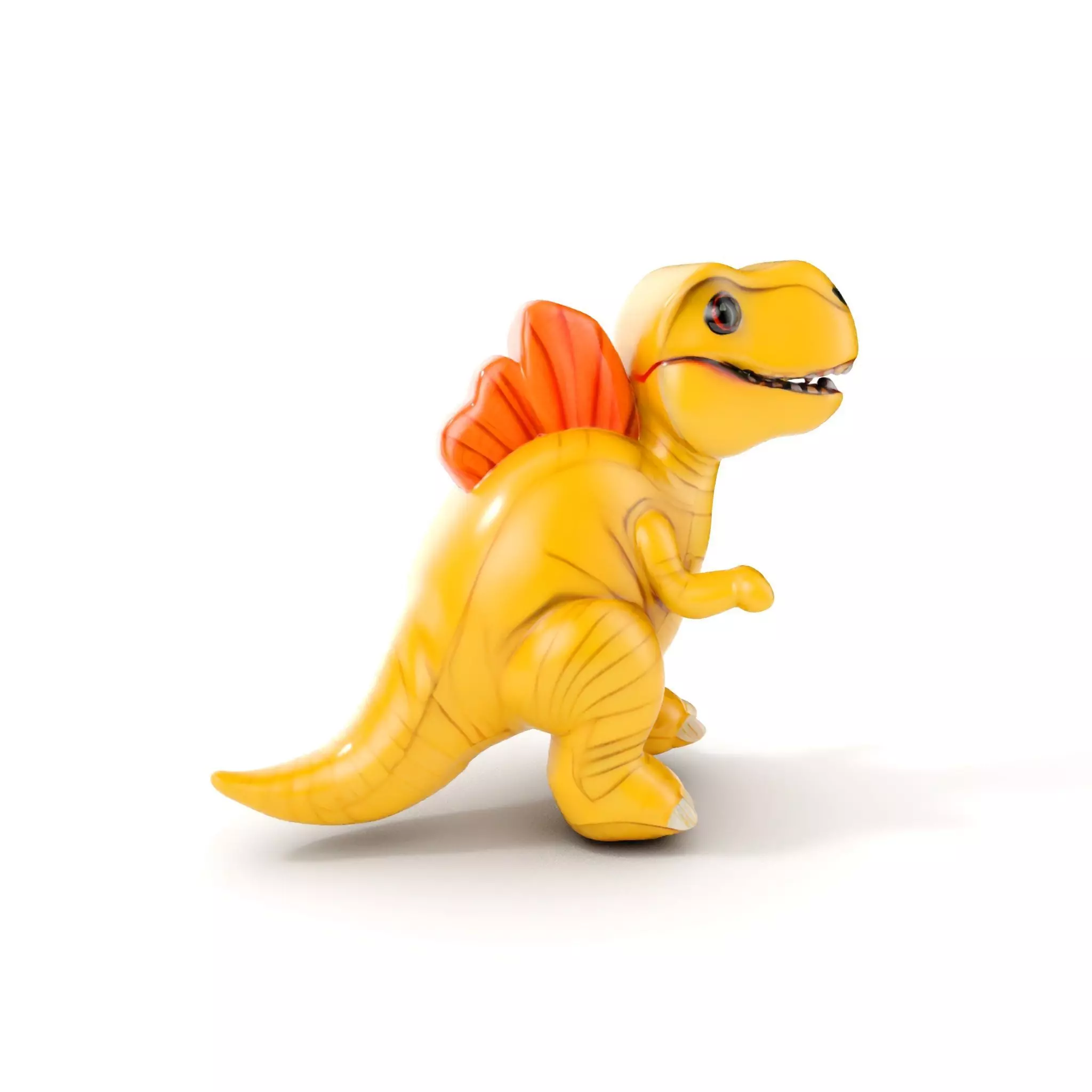 Cute Dinosaur Plush Toy Model Pack Low-poly 3D model_0
