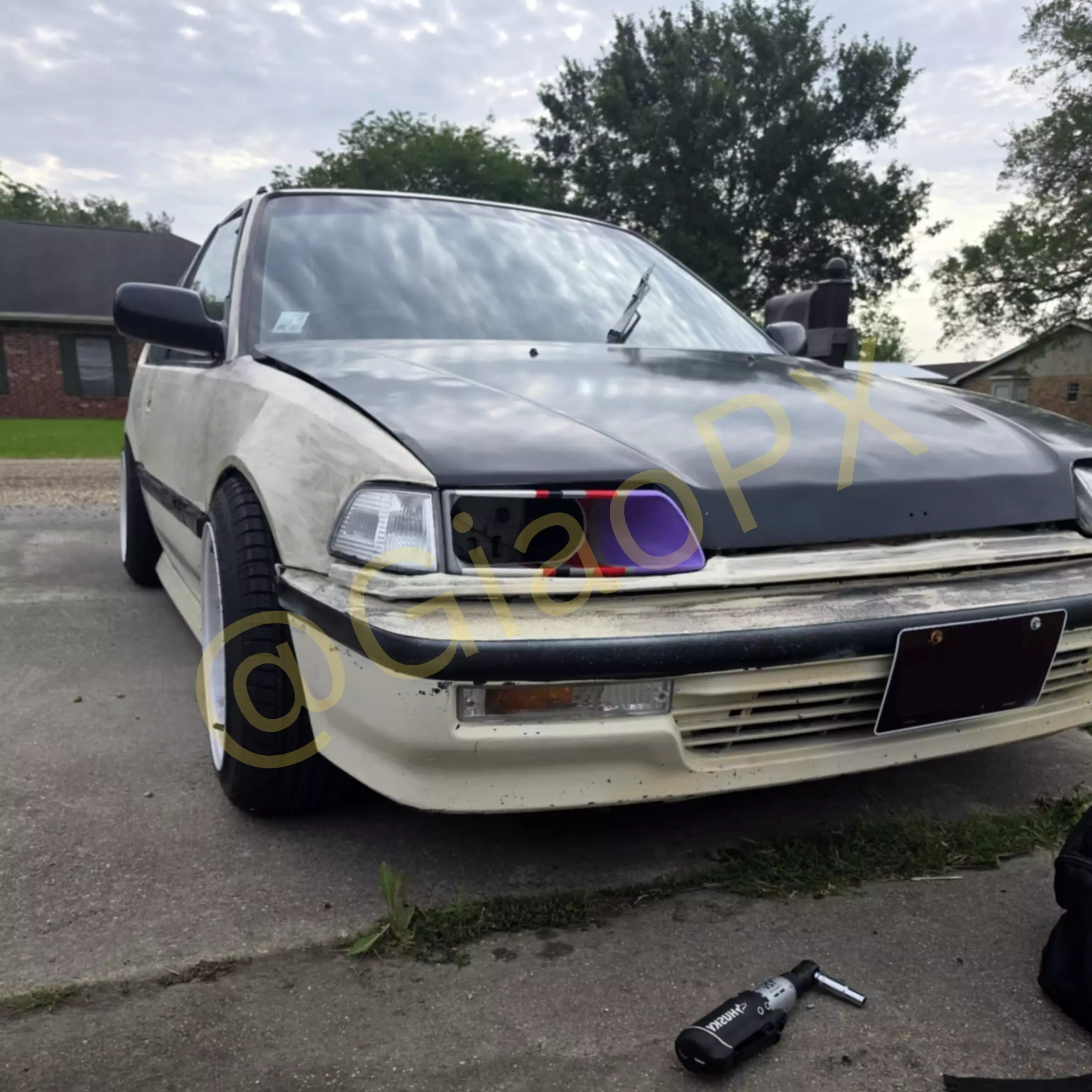 EF Civic Mk4 Facelifted Headlight Intake 3D print model_0