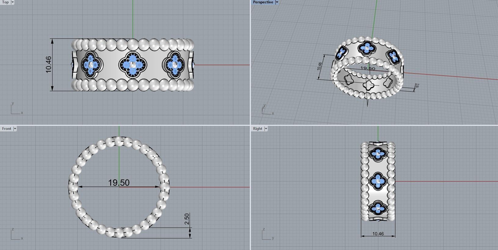 Van Cleef Ring 3D print model_5