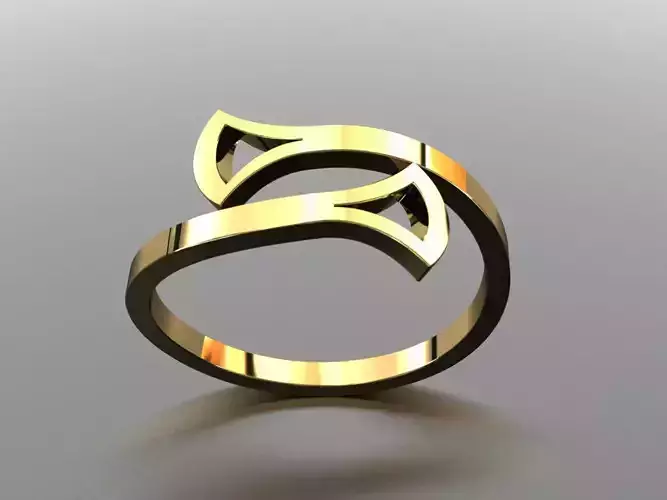 Cat Ears Ring 3D print model