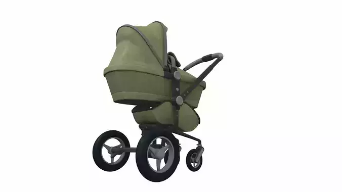 Baby stroller 01 3D model