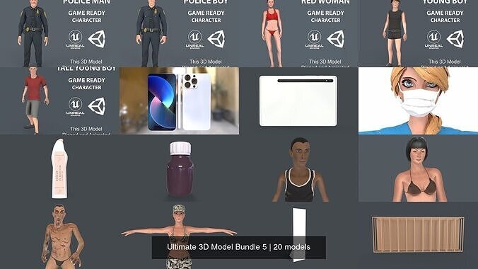Ultimate 3D Model Bundle 5 3D Model Collection