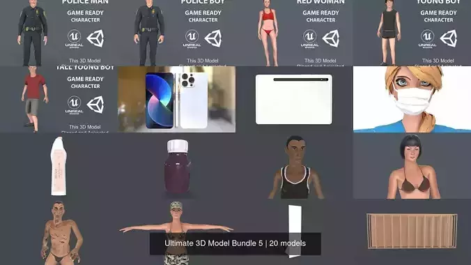 Ultimate 3D Model Bundle 5 3D Model Collection