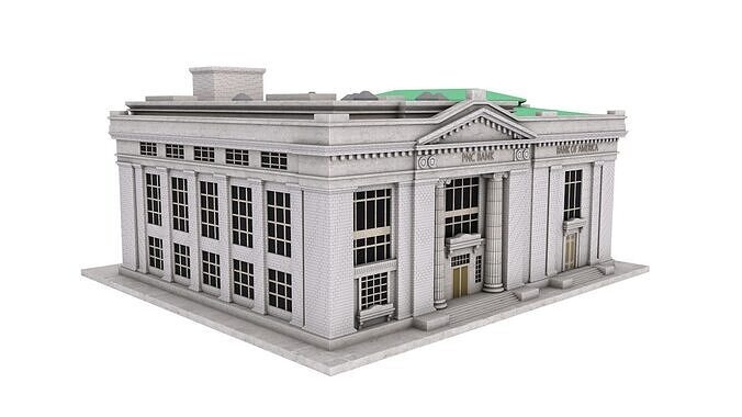 Riggs Bank 3D model
