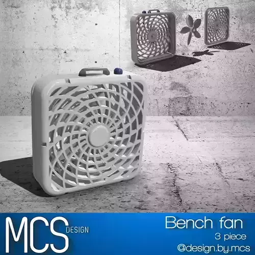 Bench fan for diorama