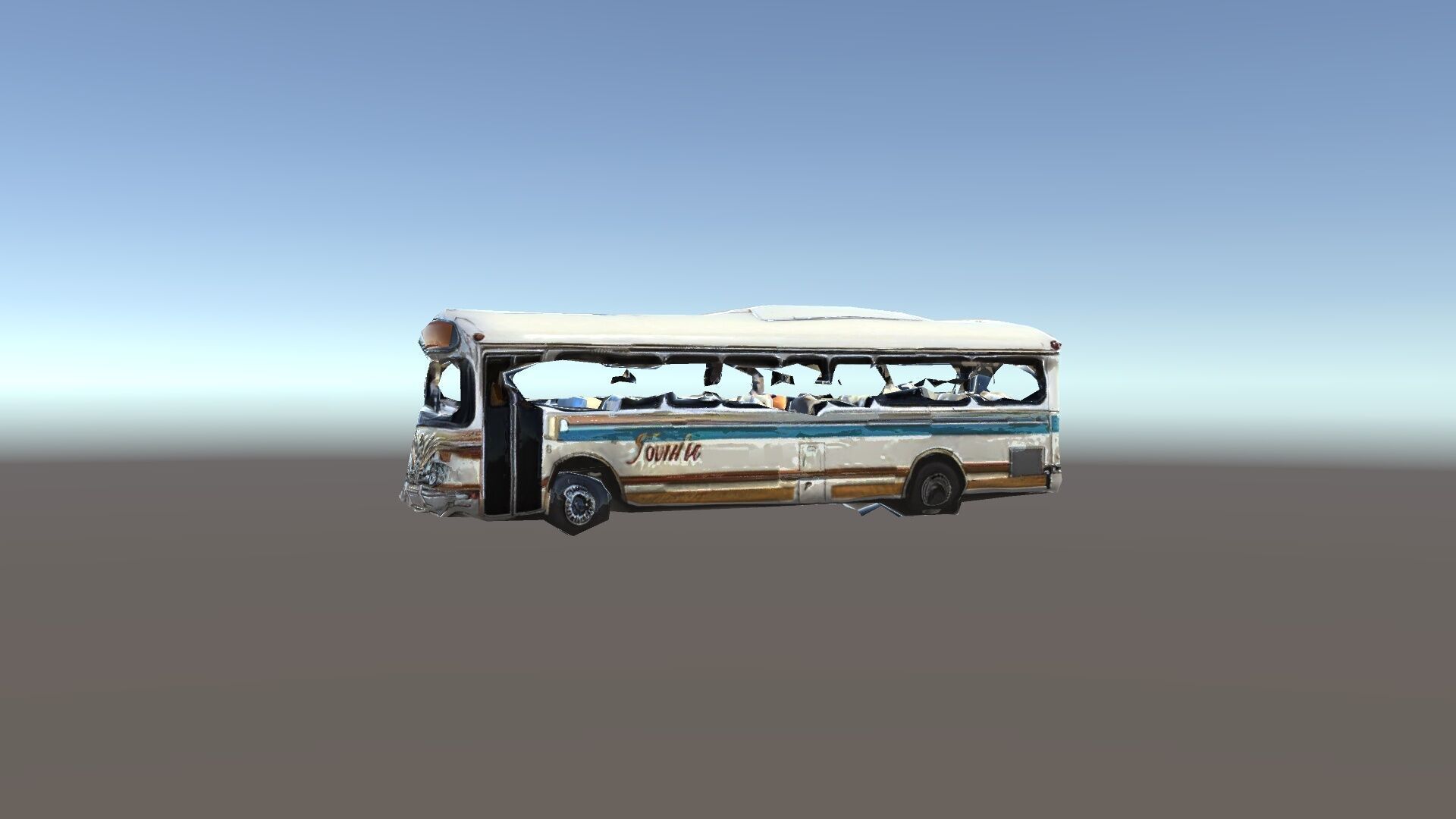 Vintage Bus D Model Pack Low-poly 3D model_35