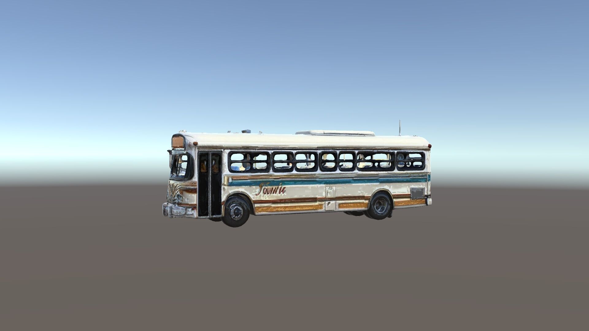 Vintage Bus D Model Pack Low-poly 3D model_5