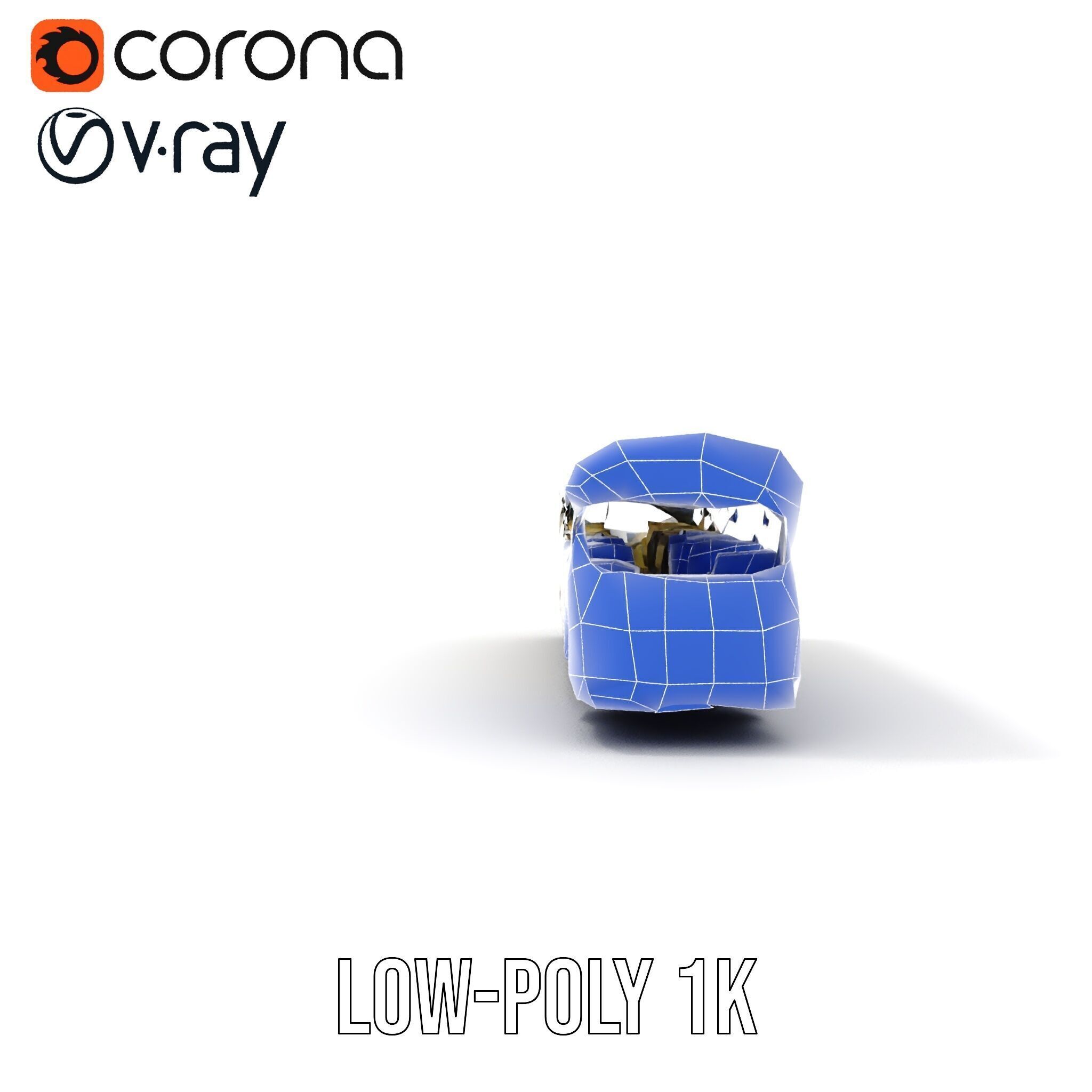 Vintage Bus D Model Pack Low-poly 3D model_32