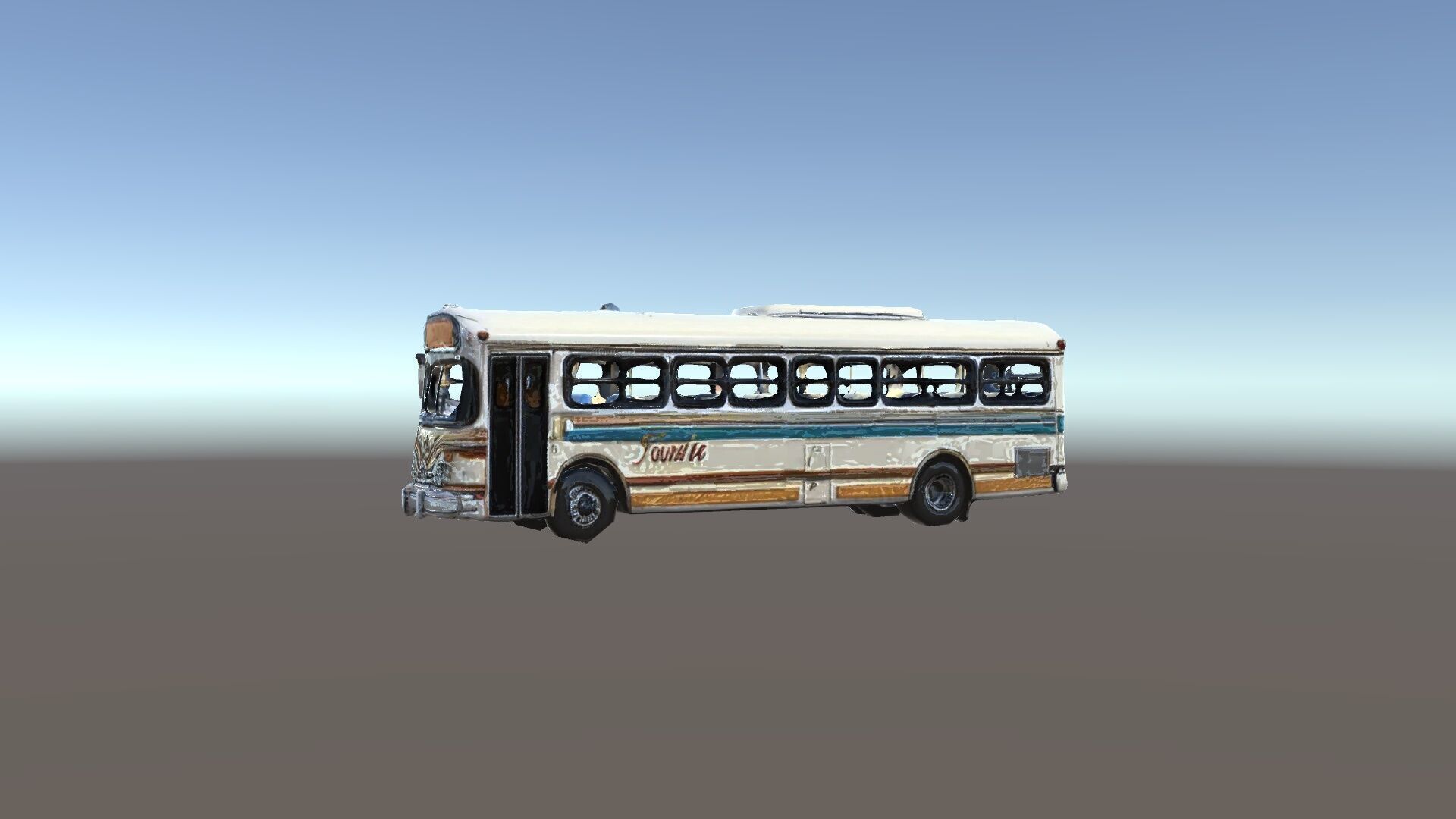 Vintage Bus D Model Pack Low-poly 3D model_34