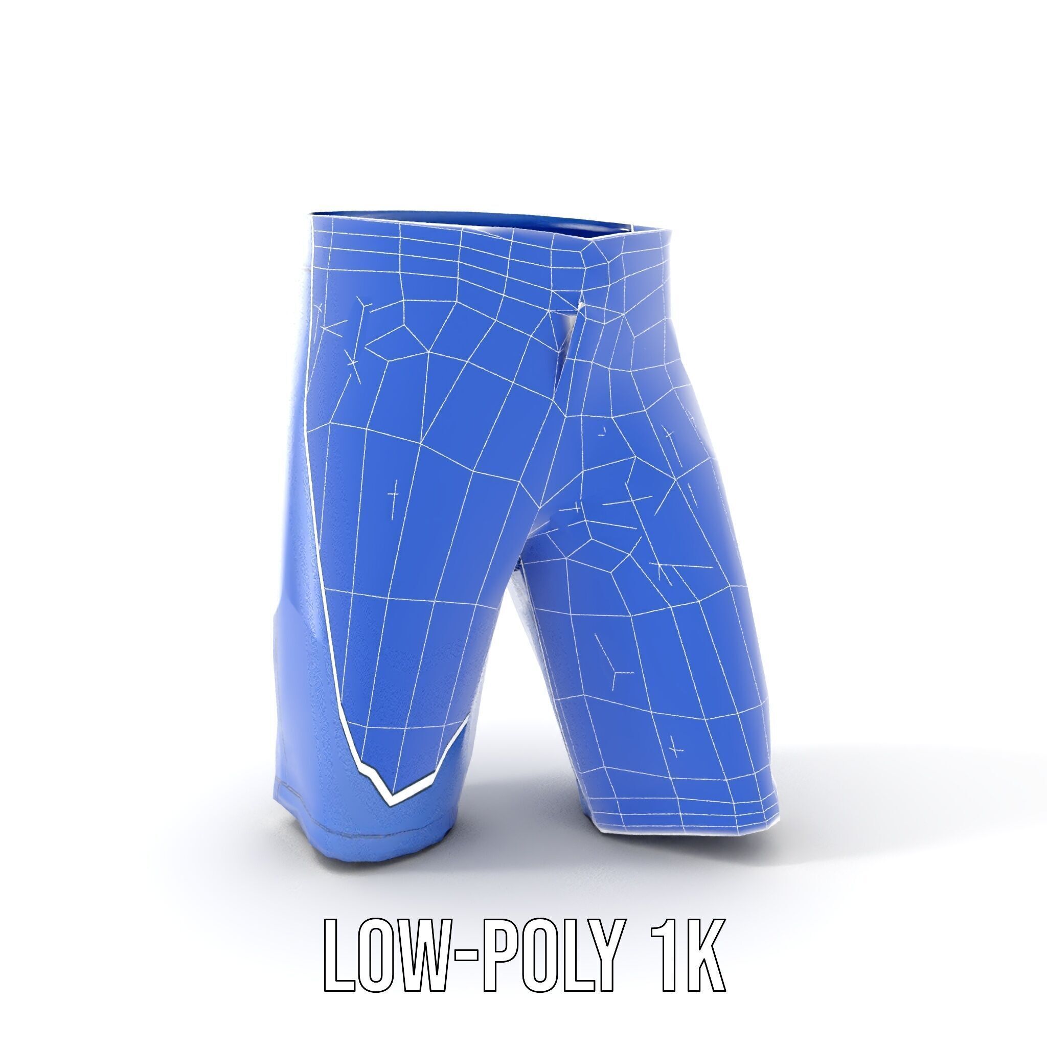 Denim Shorts D model pack Low-poly 3D model_23