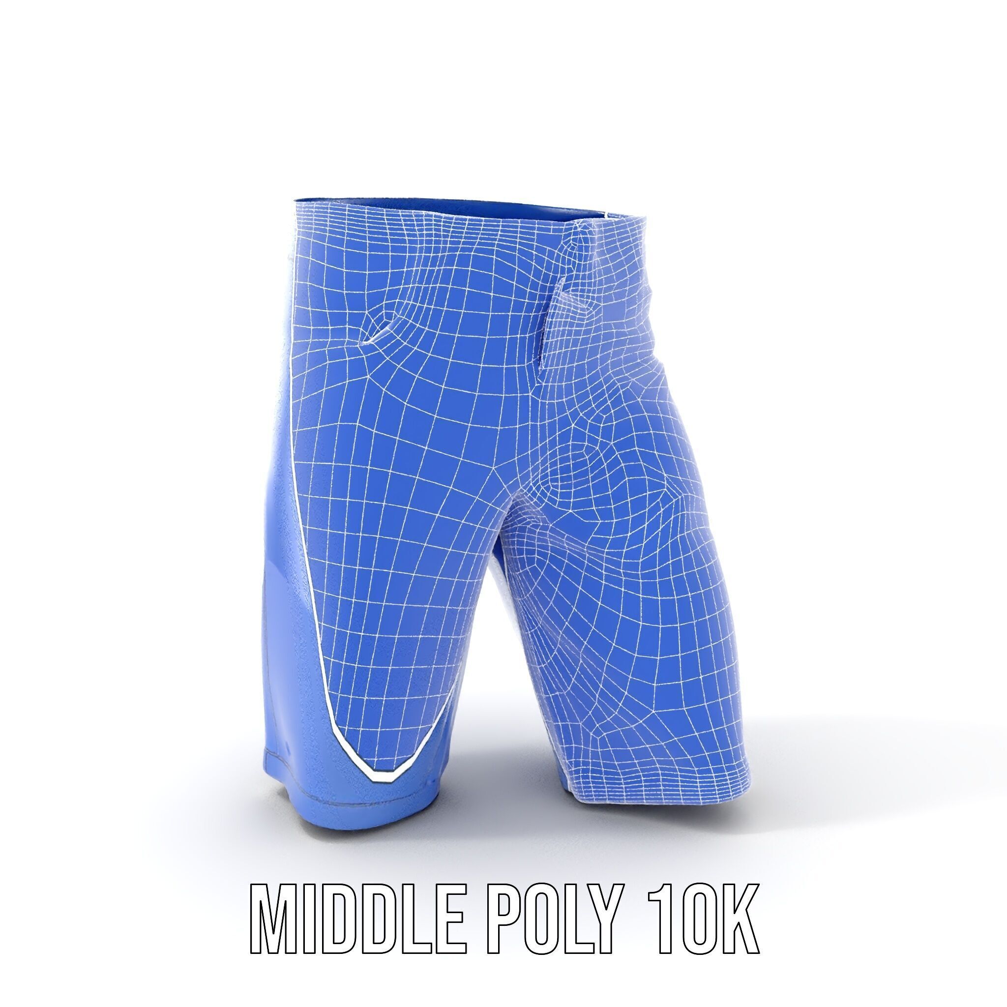 Denim Shorts D model pack Low-poly 3D model_17