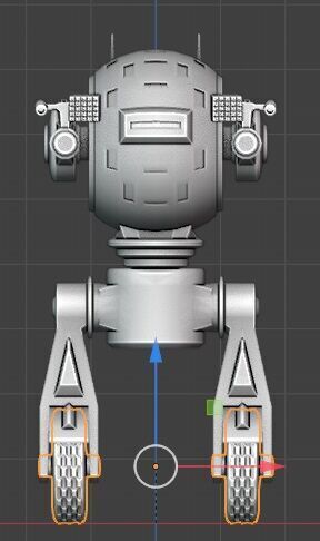 Sci-Fi Robot Enemy 003 Low-poly 3D model_12