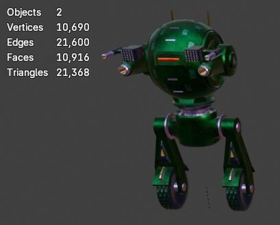 Sci-Fi Robot Enemy 003 Low-poly 3D model_9