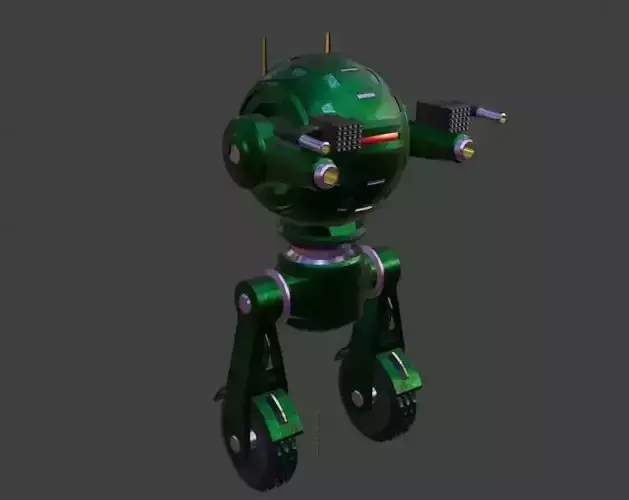 Sci-Fi Robot Enemy 003 Low-poly 3D model