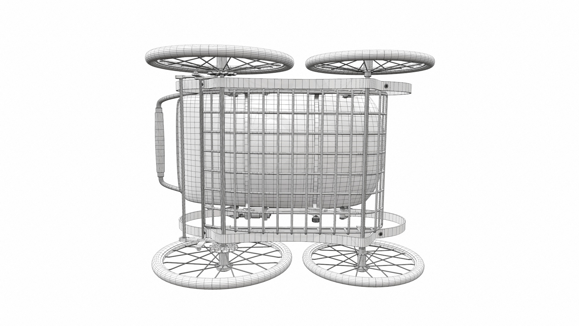 Baby stroller 02 3D model_18