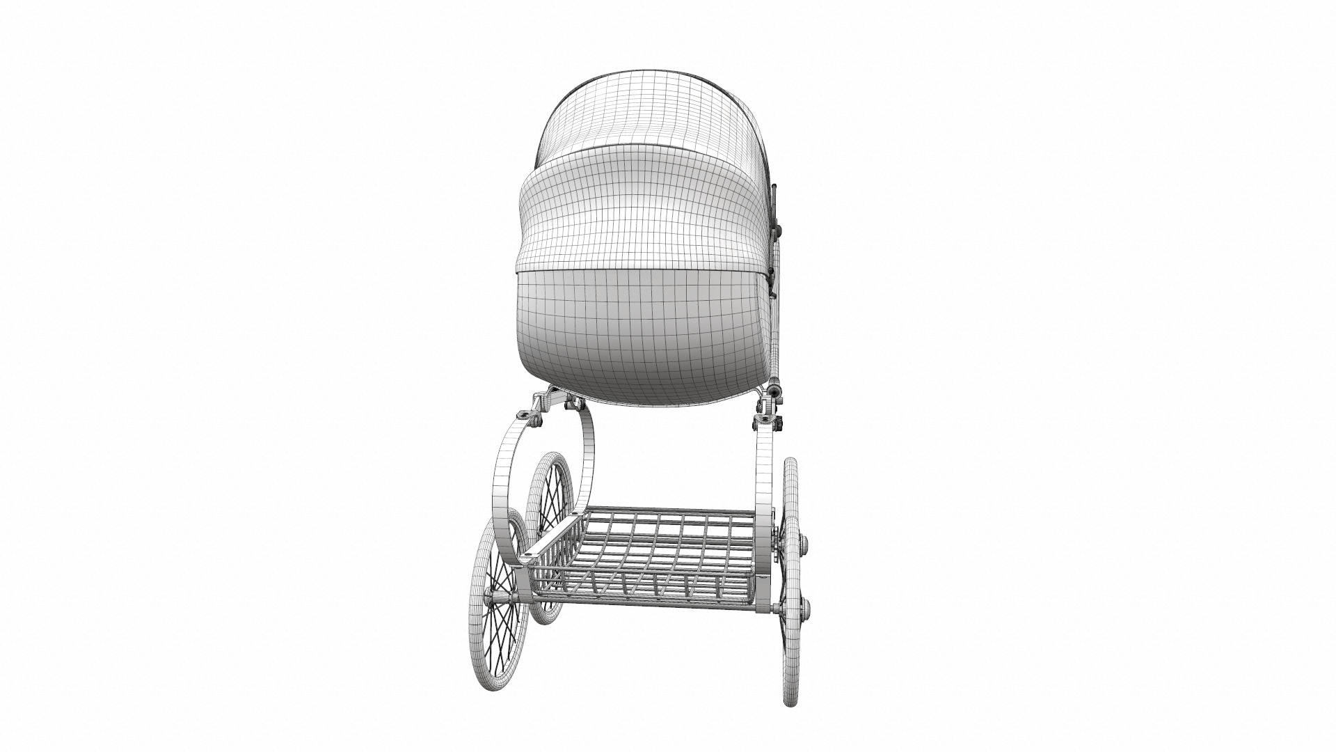 Baby stroller 02 3D model_15