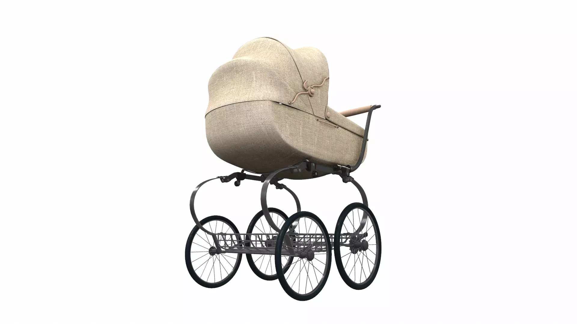 Baby stroller 02 3D model_0