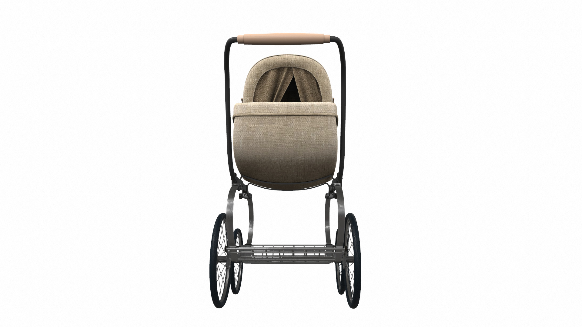Baby stroller 02 3D model_4