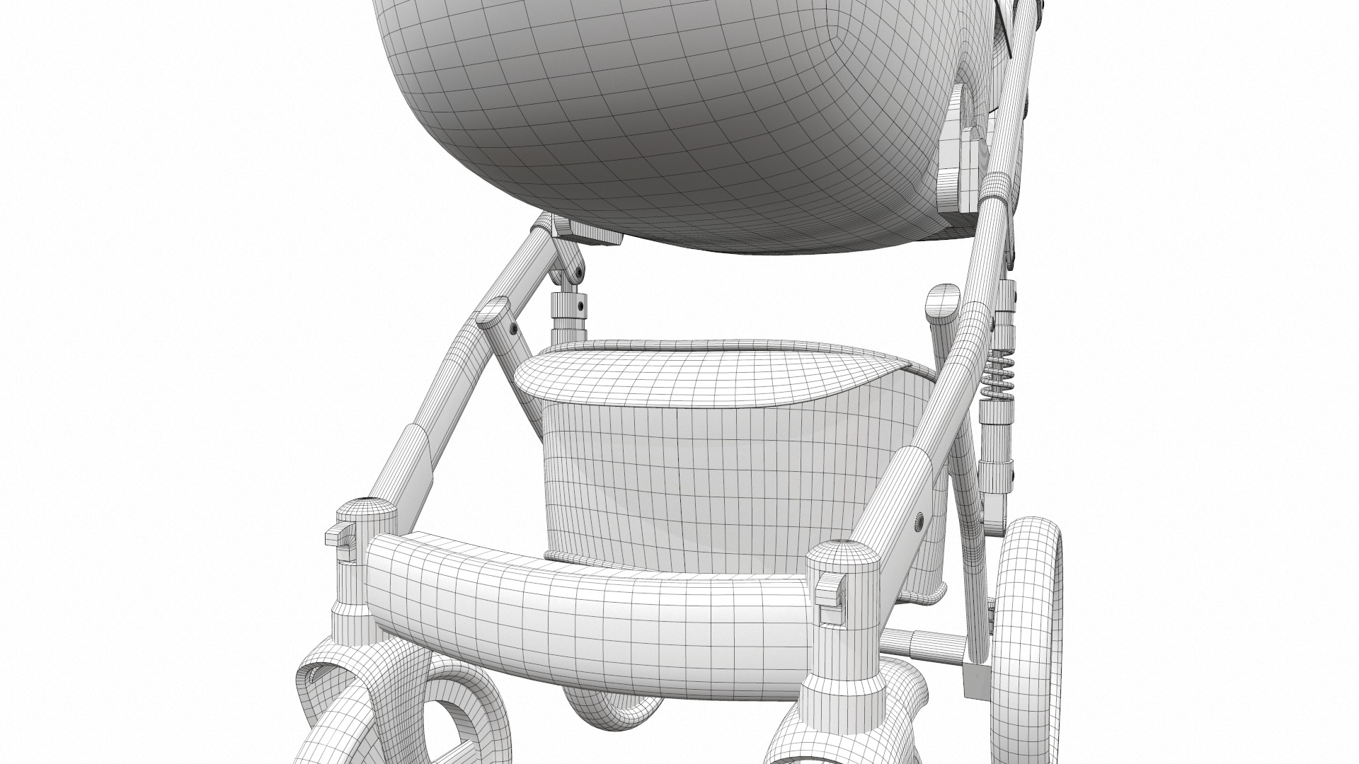 Baby stroller 03 3D model_22