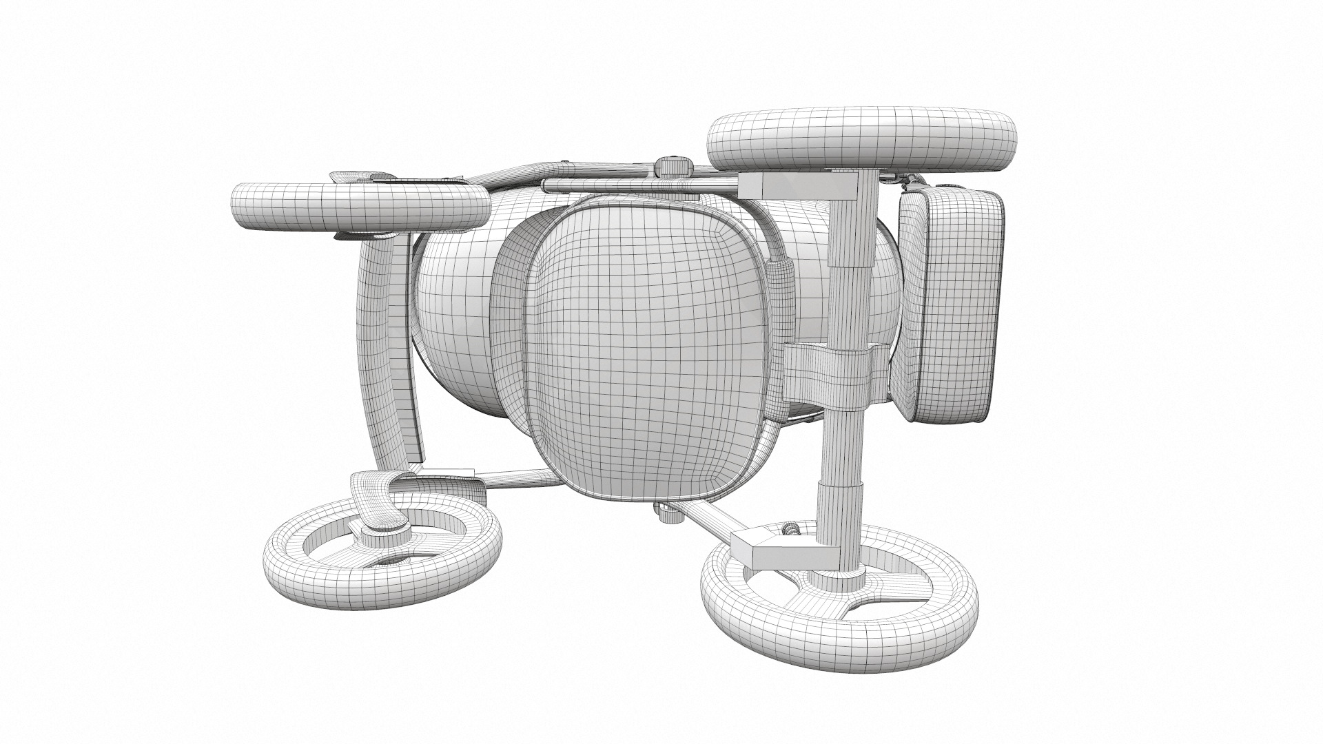 Baby stroller 03 3D model_17
