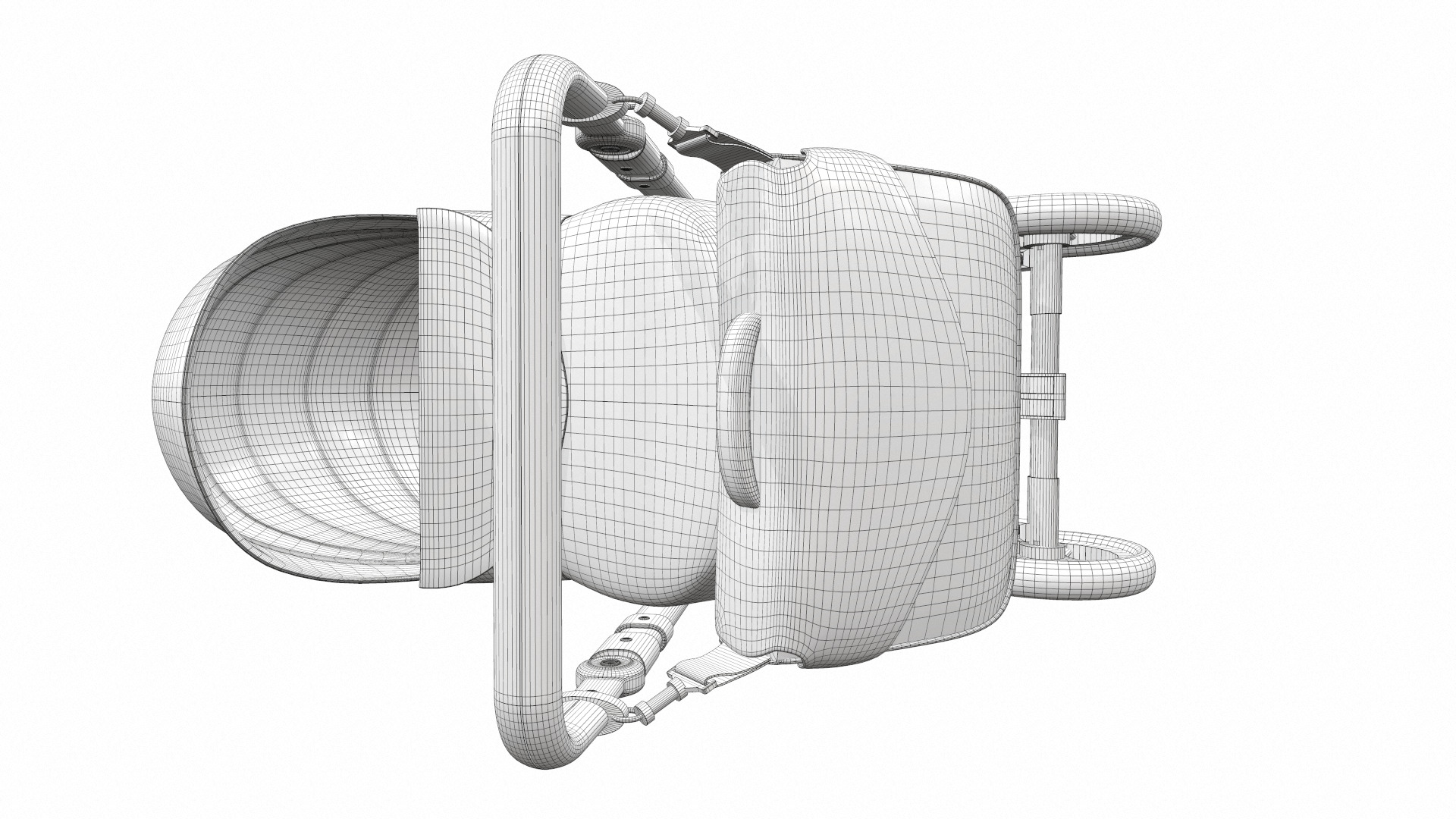 Baby stroller 03 3D model_19