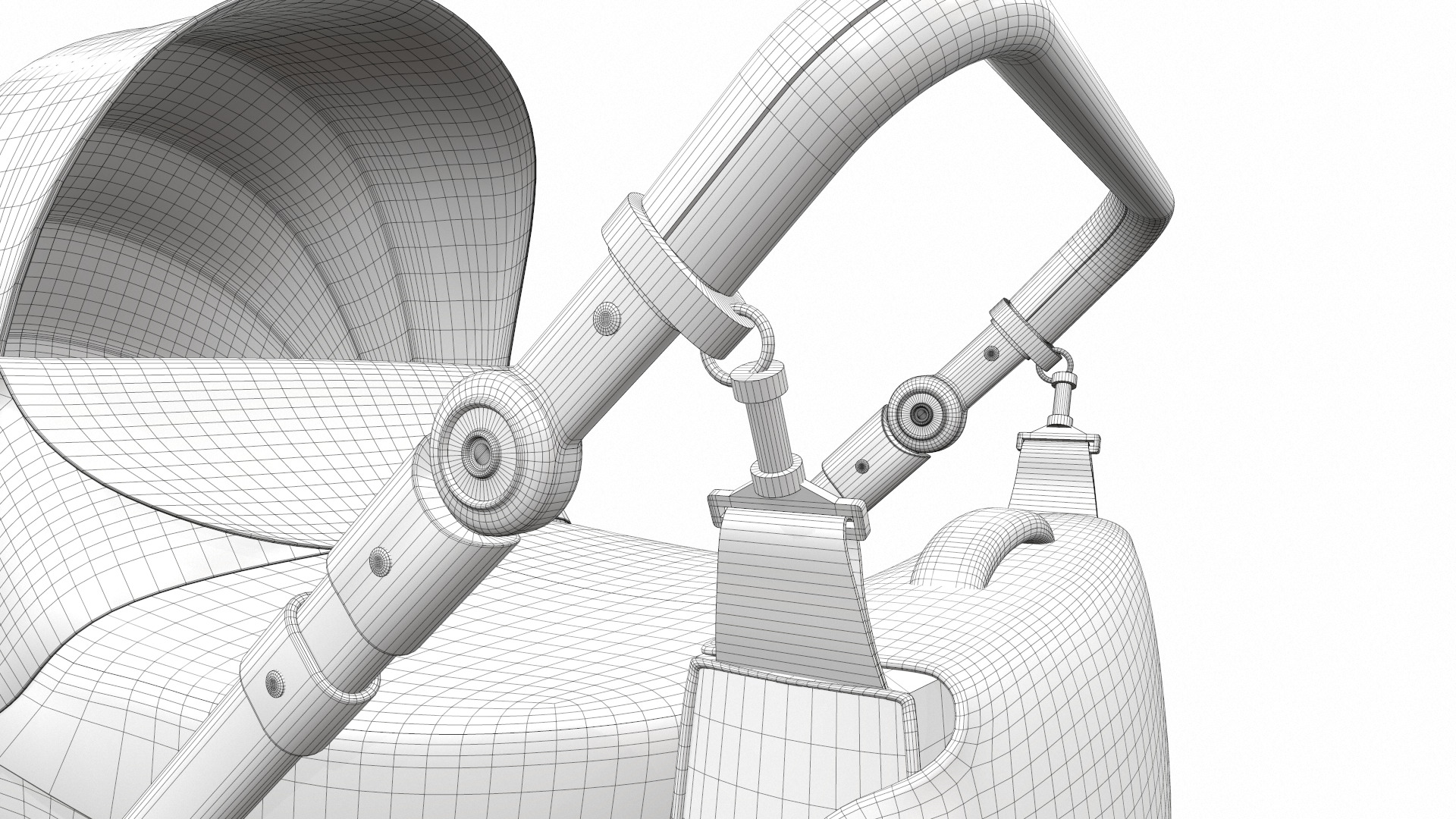 Baby stroller 03 3D model_23