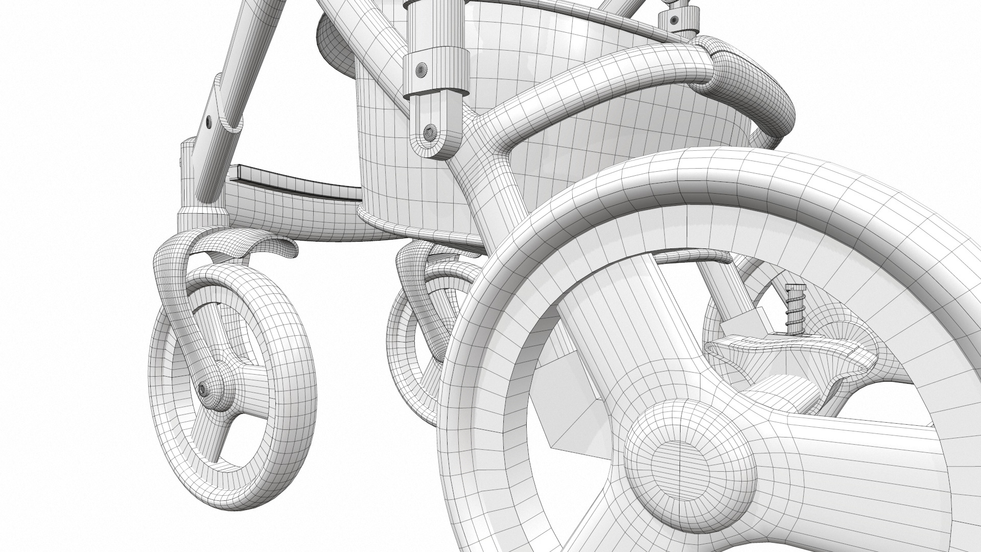 Baby stroller 03 3D model_20