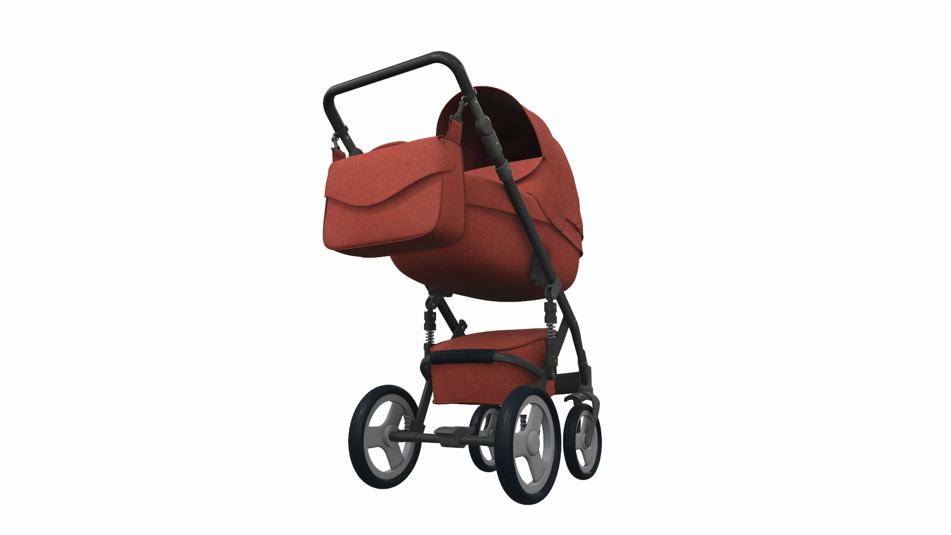Baby stroller 03 3D model_4