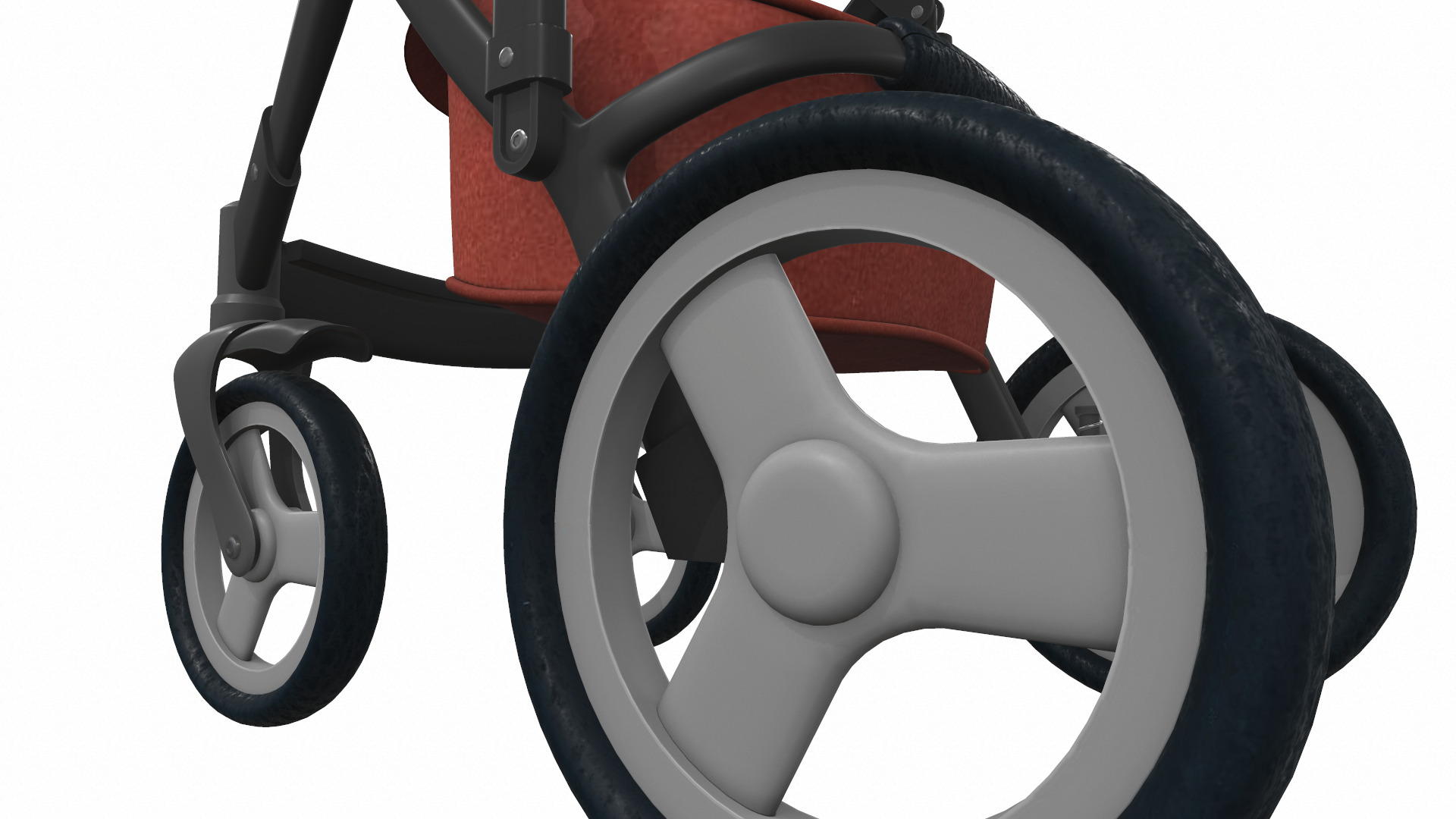 Baby stroller 03 3D model_9