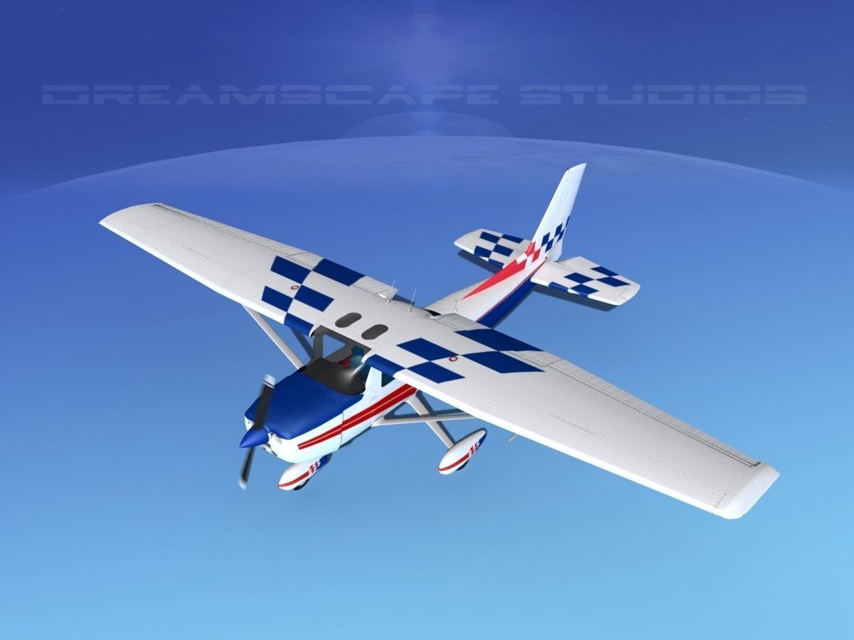 Cessna 150 Aerobat V11 3D model_10