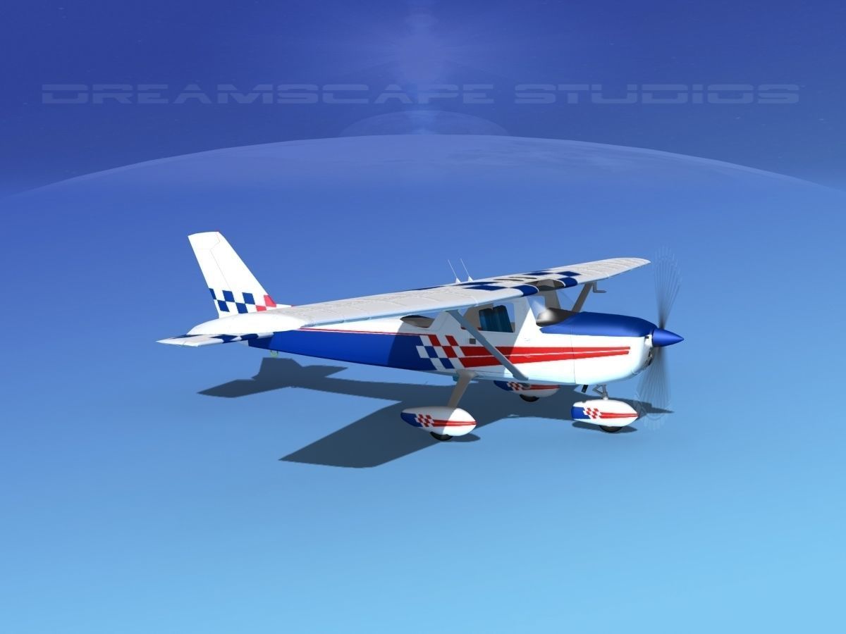 Cessna 150 Aerobat V11 3D model_4